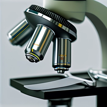 Close up shot of microscope